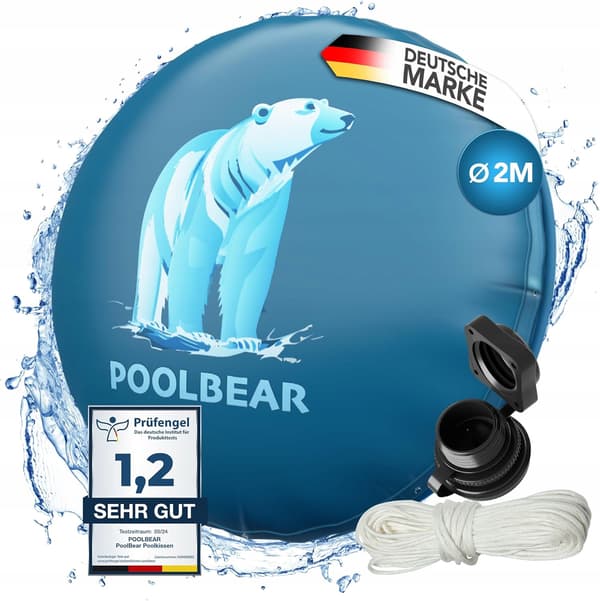 PoolBear overtræk 200 x 200 cm Vinter poolhynde 2m XXL