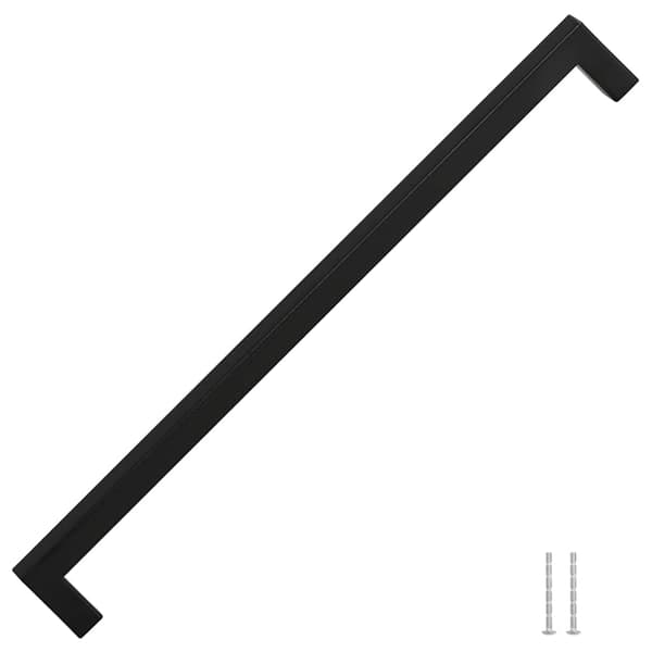 vidaXL skabsgreb, 5 stk., sort, 320 mm, rustfrit stål