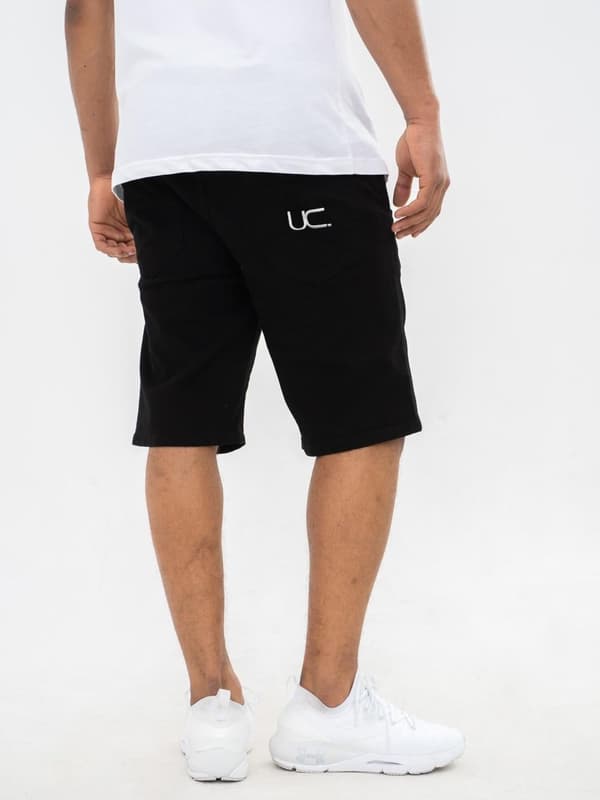 Herreshorts i sort med UrbanCity UC-logo, L