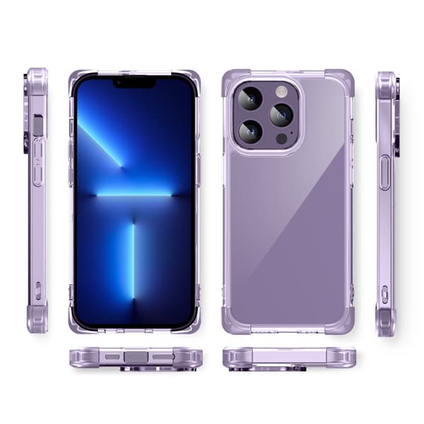 iPhone 13 Pro cover, ERBORD CornerShield, lilla