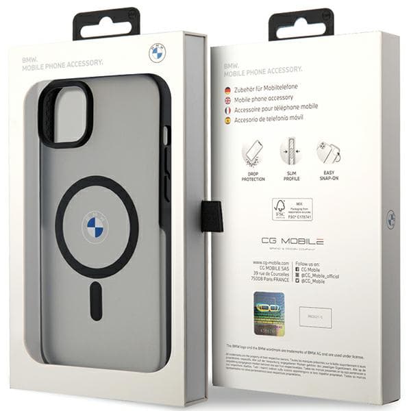 BMW IML Signature MagSafe-etui til iPhone 14 Plus, sort