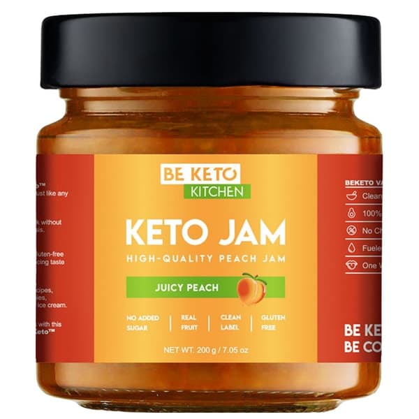 BeKeto Keto Mehukas Persikkahillo 200g