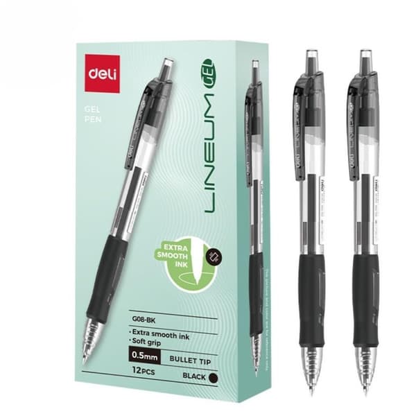 Gelpen 0,5 mm Arrix sort (12 stk.) DELI