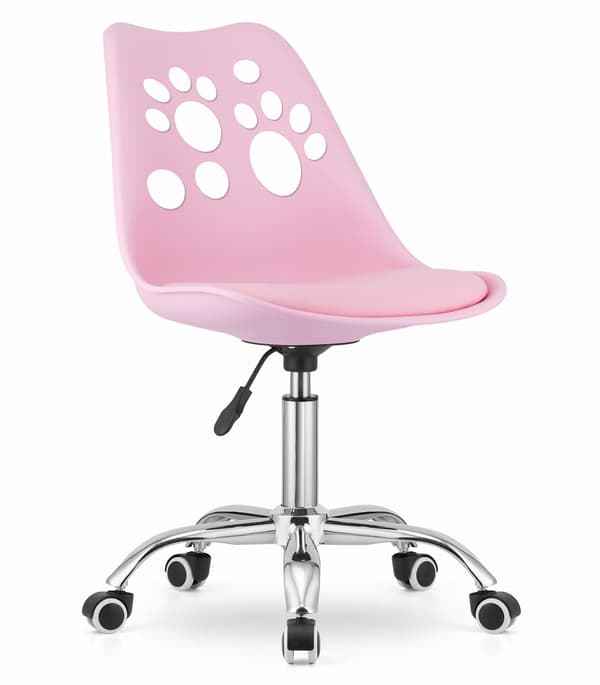 PRINT drejestol - pink