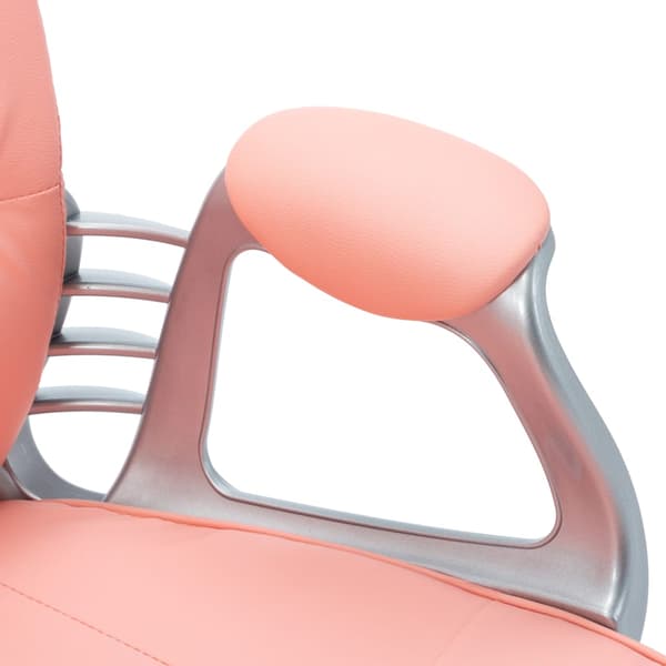 vidaXL Rosa snurrstol i konstläder
