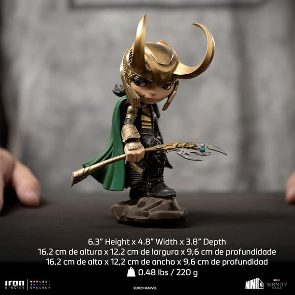 Iron Studiosin Minico Marvel Avengers Infinity Saga Loki -figuuri
