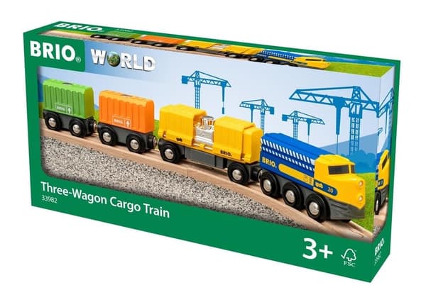 Brio godstog med tre vogne