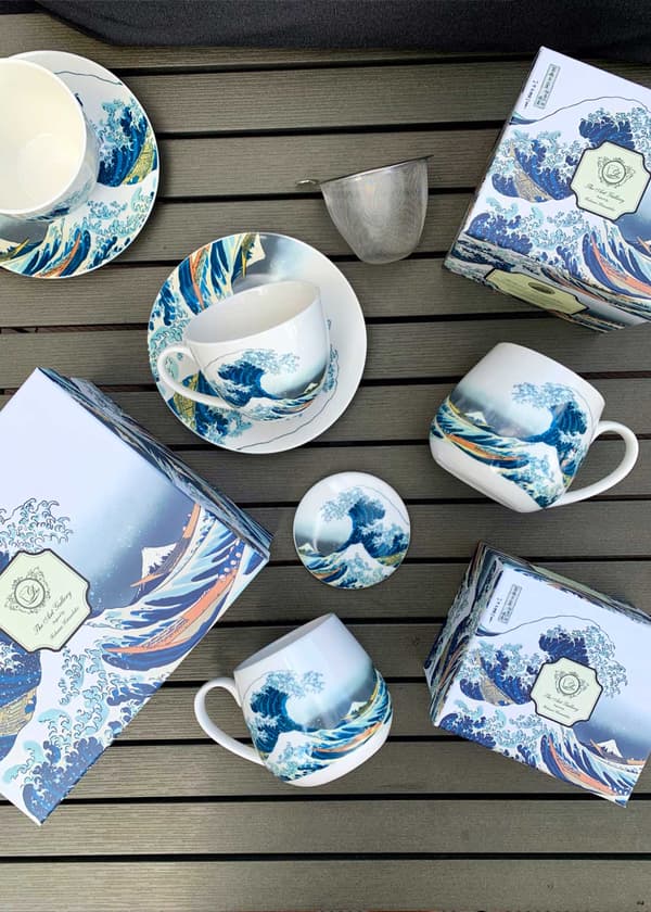 Hokusai 430 ml mugg med infuser