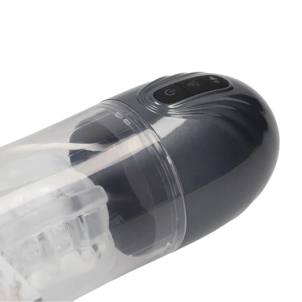 SonicPull - Sug- och vibrationsmasturbatorpump - Multimediaförstärkt - Gun Metal
