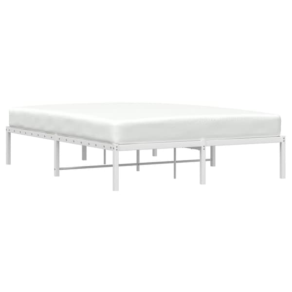 vidaXL metalsengestel hvid 140x200 cm