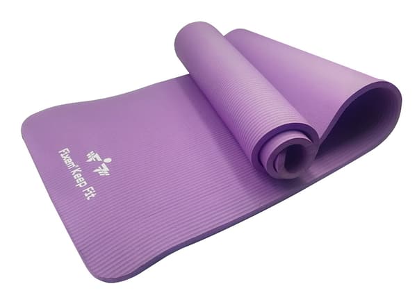 Yogamåtte 1,5 cm lilla 190x63 cm