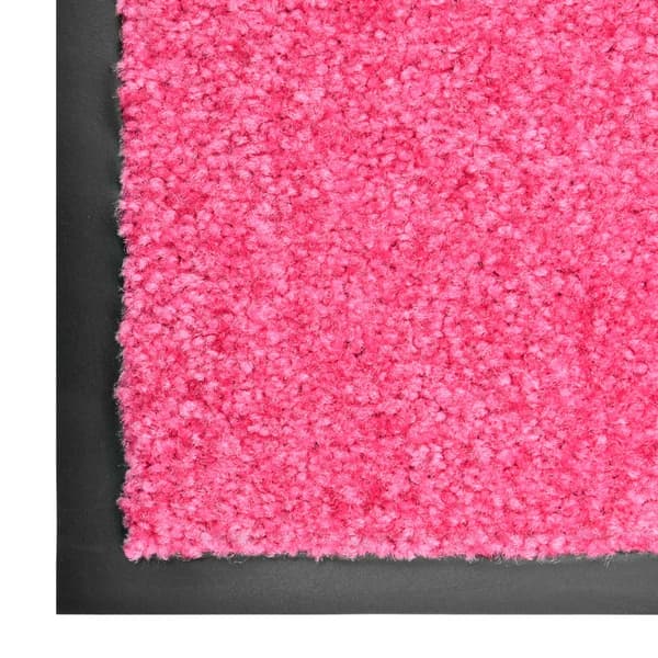 vidaXL vaskbar dørmåtte lyserød 60 x 180 cm