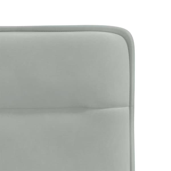 vidaXL Ruokatuolit, 2 kpl, vaaleanharmaa, sametti