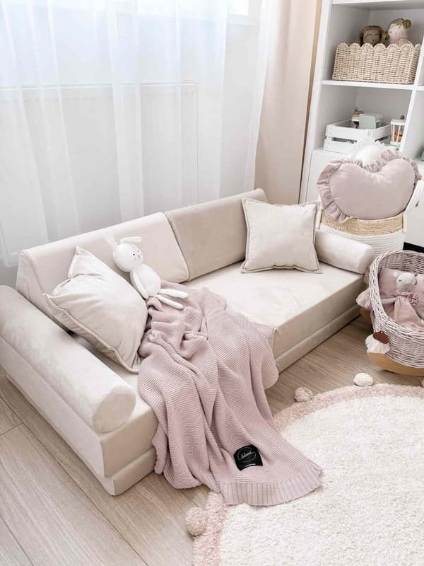 Lille hjul til Velvet Ecru sofaen