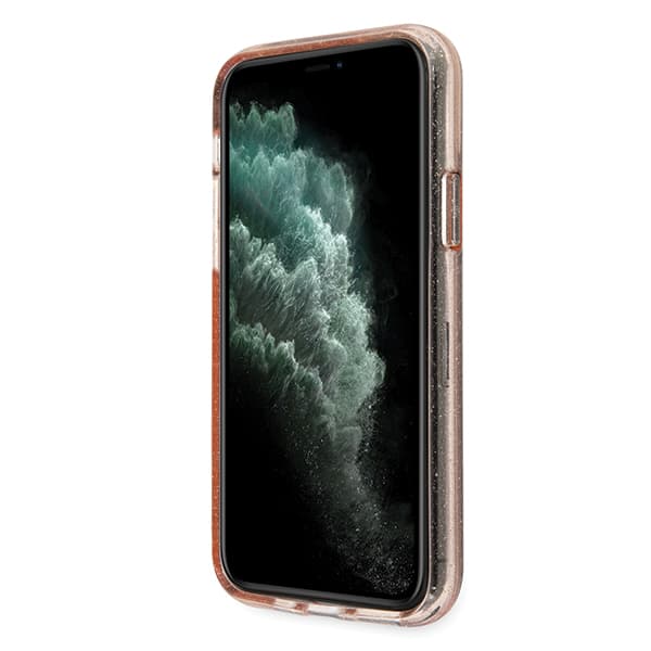 Guess Glitterskal till iPhone 11 Pro Max, Rosa