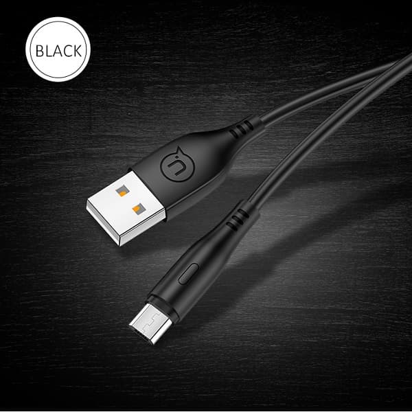 USAMS U18 USB-A - microUSB 2A -pikalatauskaapeli 1m musta