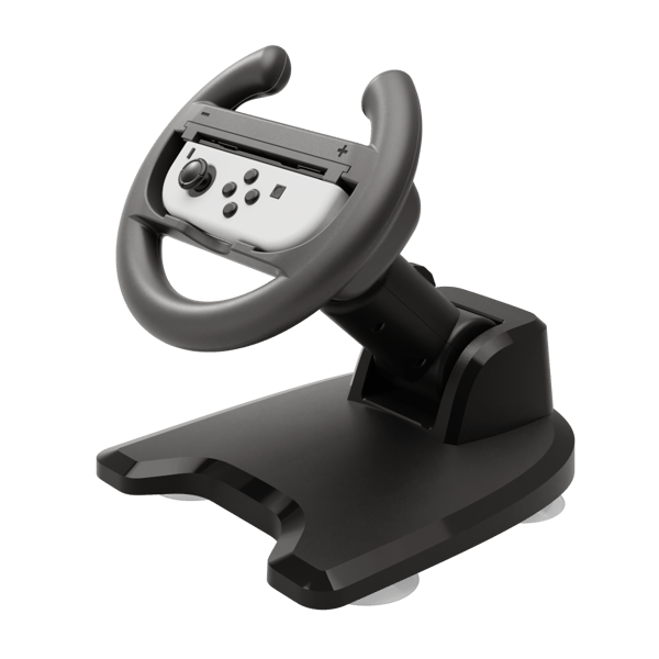 Yaxo-stativ med Joy-Con racing SET-hållare för NS/NS2 Techno Black