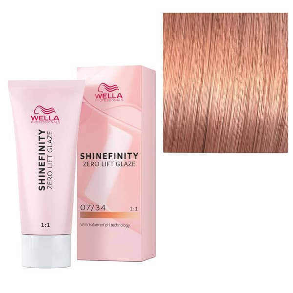 Wella Shinefinity 60 ml 07/34 punainen