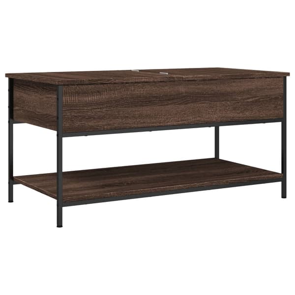 vidaXL sofabord brunt egetræ 100x50x50 cm