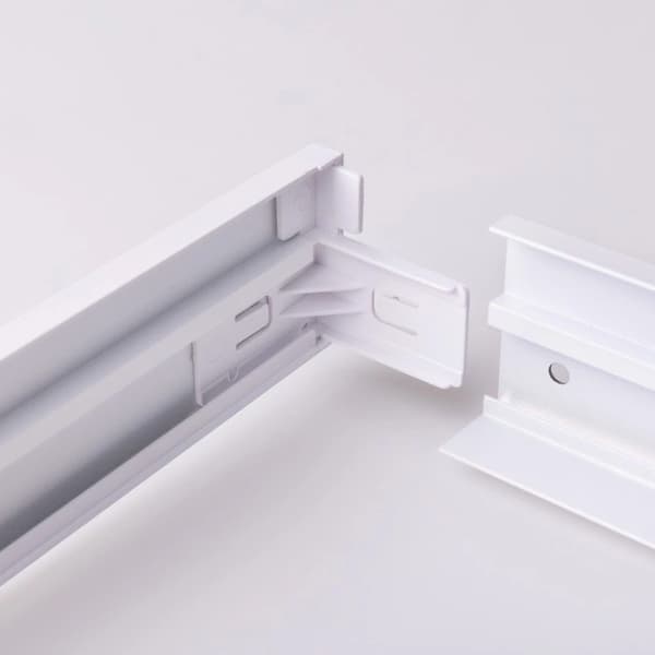 Utanpåliggande snäppram för LED-panel 120x30 vit