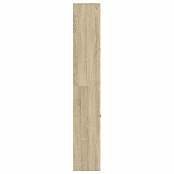vidaXL badeværelsesskab Sonoma eg 30x30x183,5 cm spånplade
