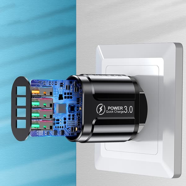 Virtasovitin 230V - USB Heckermann HC385