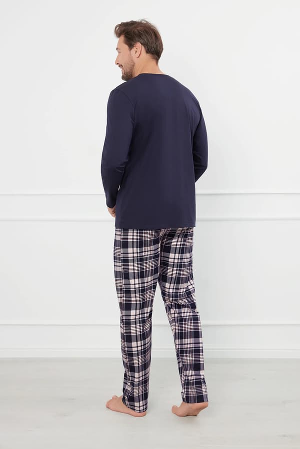 Edwin herrpyjamas långärmad, långbyxor XL