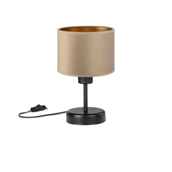 Tornado AMRUB-lampa, cappuccino-guld sammet