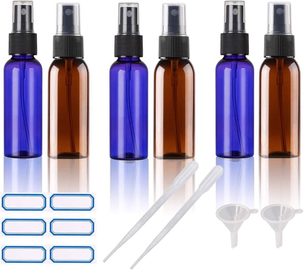 Reseflaskor med förångare 100ml 6 st
