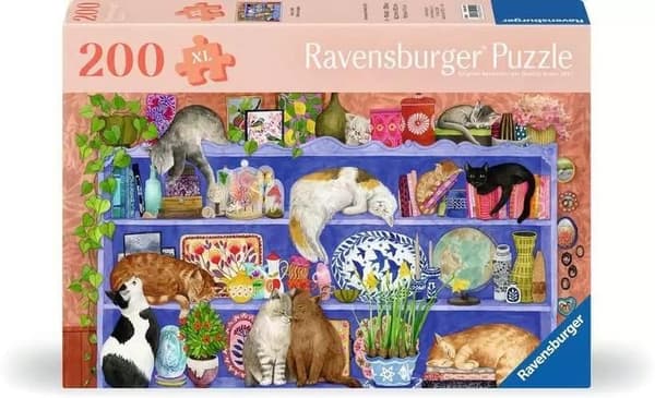 Pussel XL 200 Katter på Hyllan