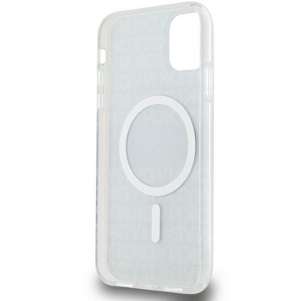 DKNY IML Mono & Stripe MagSafe-etui til iPhone 11 / Xr, sort