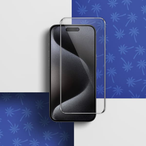 Diamond Palm Hærdet Glas til iPhone 15 Plus / 15 Pro Max