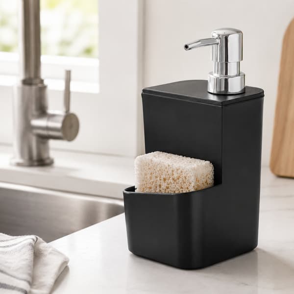 Vätskedispenser med svampbehållare, svart