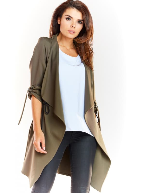 Lös, avslappnad jacka, cape, marinblå S/M