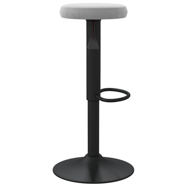 vidaXL Barstolar, set om 2, ljusgrå, klädda i sammet
