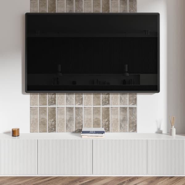 Självhäftande vinylpanel med tryck för badrum 120x60 cm rektangulära plattor