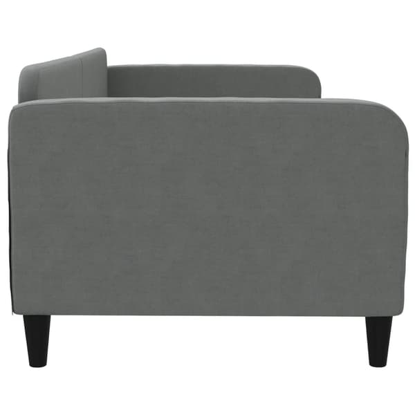 vidaXL Bäddsoffa mörkgrå 90x190 cm tygklädd
