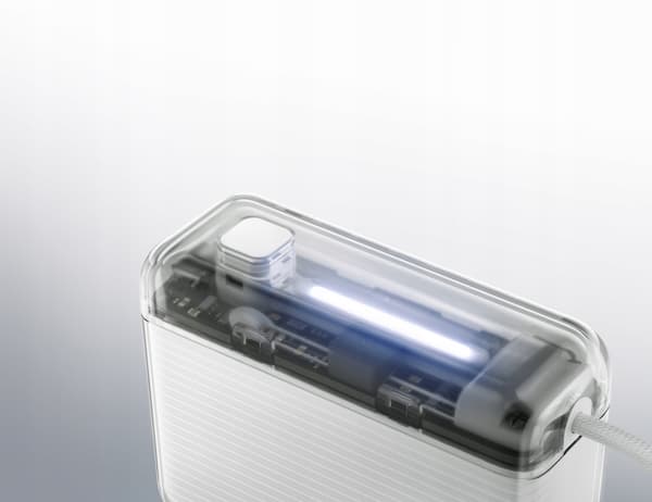 Powerbank SHARGE FlowGo 10000mAh 20W USB C Kabel Til iPhone Samsung Sort
