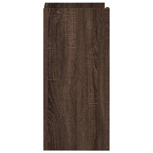 vidaXL skab brunt egetræ 45x35x75 cm træbaseret materiale