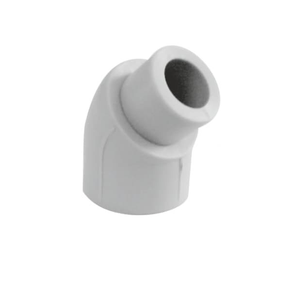 PP-böjnippel 45 grader 40mm