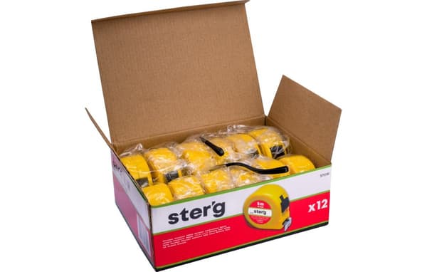 Måttband i stål 5 m, 19 mm