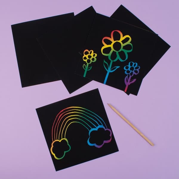WYDAPYWANKA regnbågsskraplotter scrapbooking 10 st