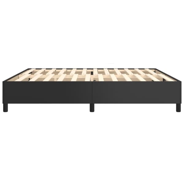 vidaXL sengestel sort 200x200 cm kunstlæder