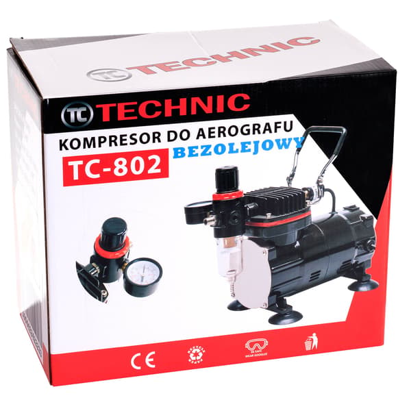 AIRBRUSH KOMPRESSOR EFFEKTIV TYST OLJEFRI PUMP 23L/MIN