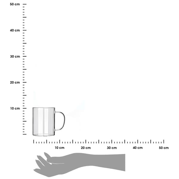Glasmugg 400 ml