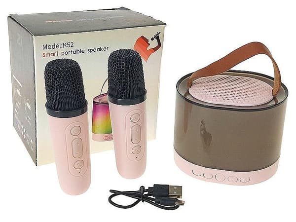 Set med 2 mikrofoner med MIX-högtalare
