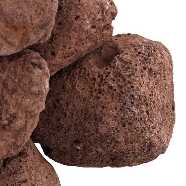 vidaXL Vulkansten, 10 kg, Röd, 10–30 cm