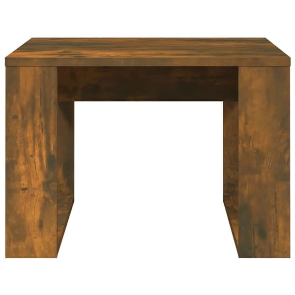 vidaXL sidebord røget eg 50x50x35 cm