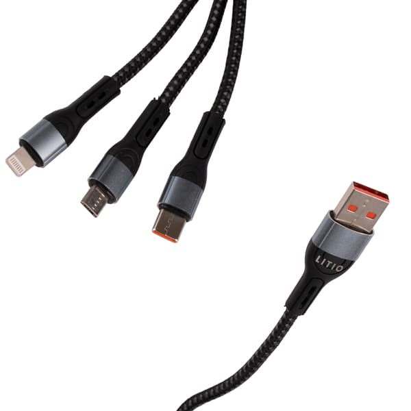 3-i-1 USB-kabel