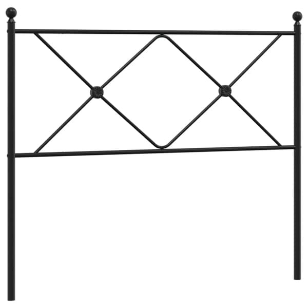 vidaXL metalsengegavl sort 107 cm